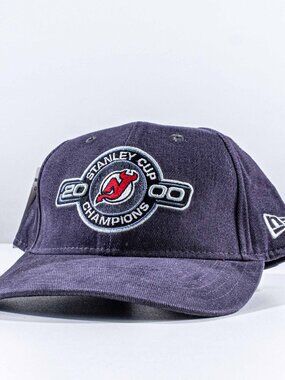 Vintage New Jersey Devils Hat New Era 2000 Stanley Cup Champions Snapback Y2K
